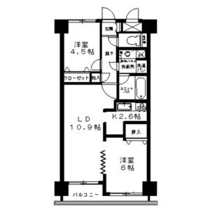 ライオンズマンション広瀬通 間取り