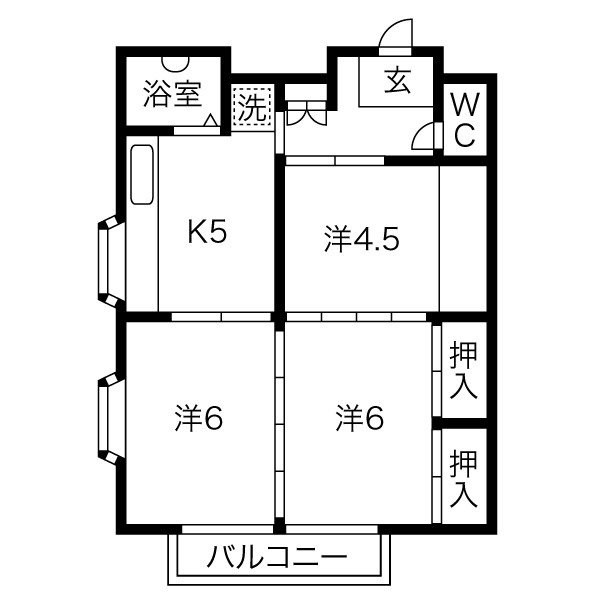 ブルーハウス原町 間取り