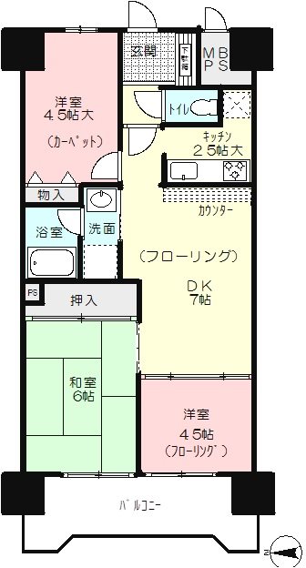 朝日プラザ柏木 間取り