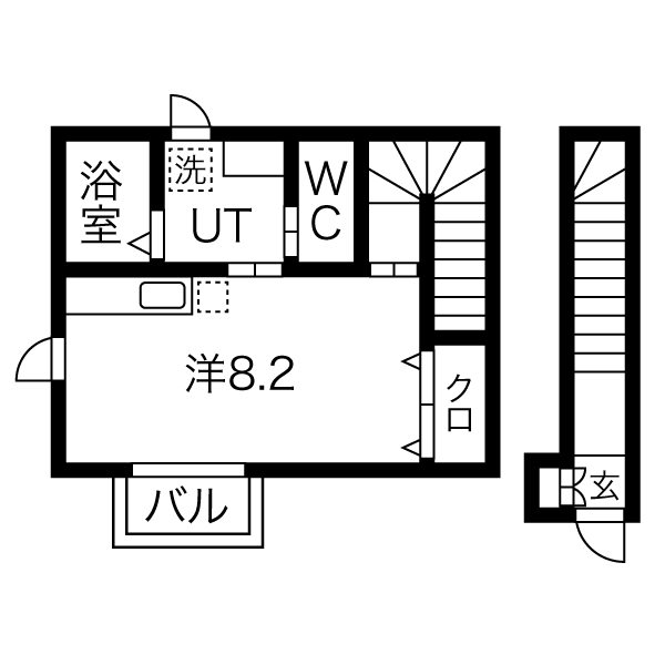 エクシア中江 間取り