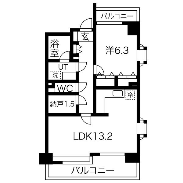 フレール仙台長町南 間取り