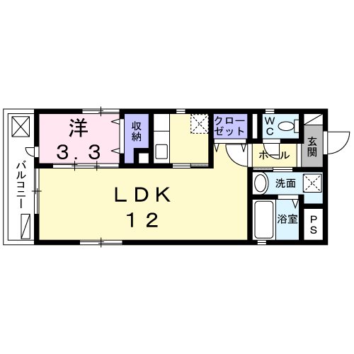 銀杏ハイツ立町 間取り
