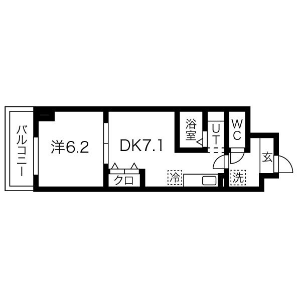 アスコット薬師堂駅前 間取り